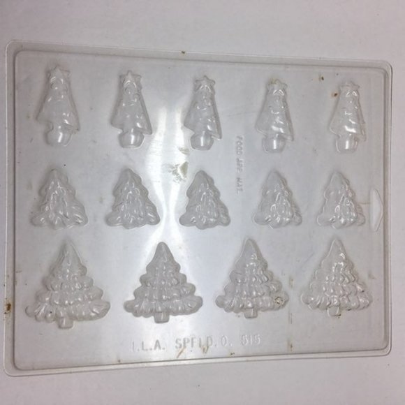 Plastic Craft Candy Mold Christmas Trees - Picture 1 of 4
